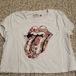 Cropped Rolling Stones Tee